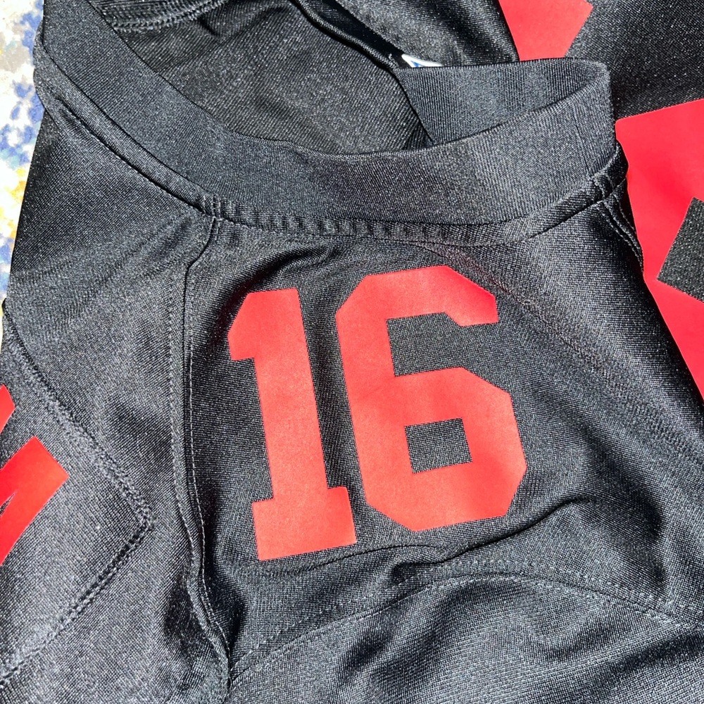 🖤 Nike Black 49ers Montana Jersey #16 L 🖤 - Picture 4 of 10